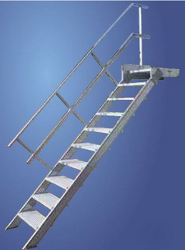 Escaleras Universal escalera fija con plataforma