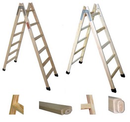 Escaleras Universal escalera tijera peldaño plano y peldaño al canto