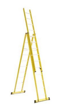 Escaleras Universal escalera tijera con tramo extensible